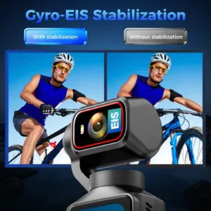 NCZOBOE 4K Touch Screen Portable MINI Vlog Camera Pocket Sports Camera with Gimbal Handheld Stabilizer Body Camera — image 3