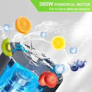 Electric Portable Juicer Fresh Fruit Mixer 700ML Multifunctional USB Rechargeable Shakes Smoothie Blender Outdoor Mixing Cup — image 10