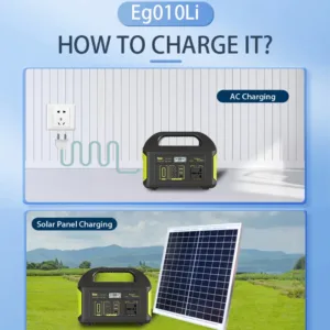 500W Portable Power Station Eg010Li, 307/384/461Wh LiFePO4 Solar Generator with PD/QC3.0, 90W Solar Input for Home Outdoor Emerg — image 5