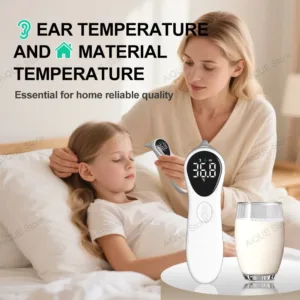 AiQUE Charging Medical Ear Thermometer ℃/℉ Household Digital Non-contact Laser Body Thermometer LCD Baby Adult Fever Temperature — image 5