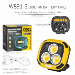 Powerful LED Flashlight Power Bank USB Rechargeable Torch Light Strong Magnetic Adsorptio High Power Flashlight Lantern — image 9
