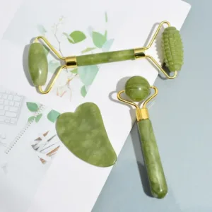 Natural Jade Roller Face Gua Sha, Natural Stone, Body Neck Massager, Acupoint, Eye Care Spa Massage Tools Massage Visage Lifting — image 5