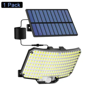 Solar Lights Outdoor 234LED 3 Modes Motion Sensor Flood Lights with Remote IP65 Waterproof Security Solar Lights for Outside — image 7