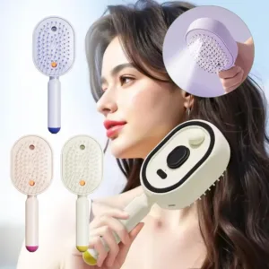 Multifunctional Massage Comb,Electric Spray Air Cushion Scalp Massager Comb Self Cleaning Steam Essential Oil Brush — image 5