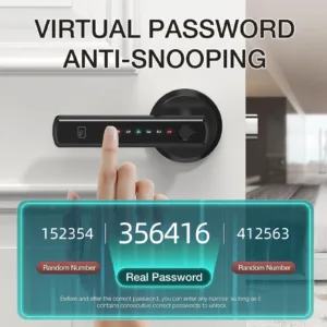 Viladepot Smart Lock Fingerprint Door Lock App Control Passcode Unlock Electronic Touchscreen Keypad — image 2
