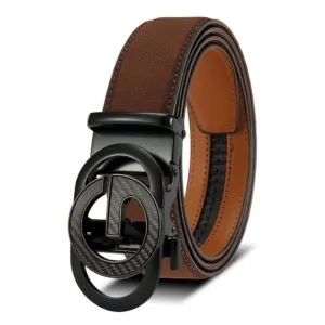 Men Leather Belt Automatic Buckle High Quality Male Leather Strap Luxury Jeans for Men Men Accessori — image 13
