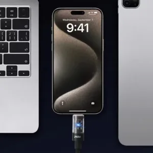240W Nylon Cable USB Type C Super Fast Charging Cable For Samsung Xiaomi Huawei Honor LED Digital Display Fast Charger Data Cord — image 5