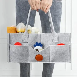 Children's Felt Diaper Storage Bag Baby Miscellaneous Toys Diapers Large Capacity Felt Diaper Bag — image 2