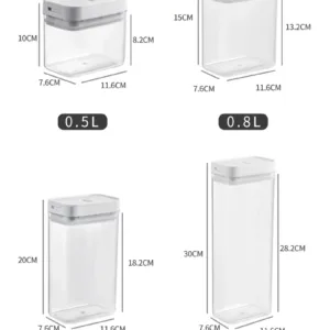 Pasta Storage Box Transparent Plastic Grain Seal Tank Spaghetti Storage Container Moisture-Proof Snack Jar Kitchen Food Tank — image 21