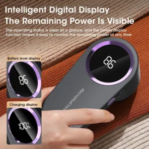 Lint Remover for Clothing LED Digital Electric Pellet Fluff Remover USB Rechargeable Fuzz Fabric Shaver Sweater Dropshipping — image 5