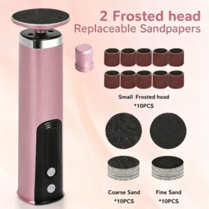 Foot Care Tool 2-in-1 Foot and Hand Electric Care Tools,Polish and Smooth,Shine Toenails Electric Callus Remover Pedicure File — image 3