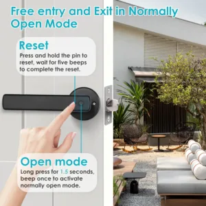 Tuya Smart Bluetooth Door Lock Biometric Electronic Lock Home Kit Smart Home Automation Home Protection Smart Life Control — image 3