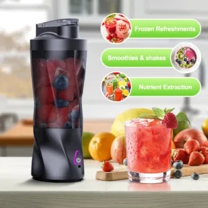 Electric Portable Juicer Fresh Fruit Mixer 700ML Multifunctional USB Rechargeable Shakes Smoothie Blender Outdoor Mixing Cup — image 2