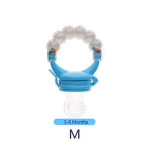 Baby Fruit Feeder Pacifier, Silicone Baby Food Feeder for Teething, BPA Free Infant Feeder Teether with Rattle, Fresh Fruit & Pu — image 16