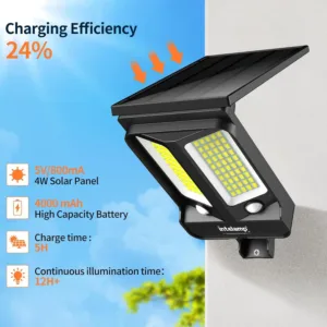 Solar Lights Outdoor With 3 Modes Motion Sensor Super Bright Wall Lamp IP65 Waterproof Street Light for Garden Yard Path Garage — image 4