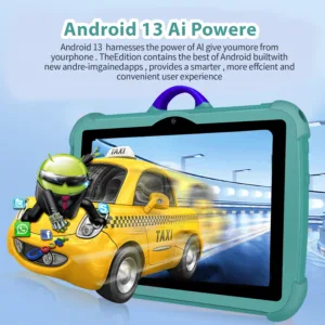 New 7 Inch Android 13 Learning Education Kids Tablets Quad Core 4GB RAM 64GB ROM Cheap Simple Children's Favorite Tablet Pc — image 3