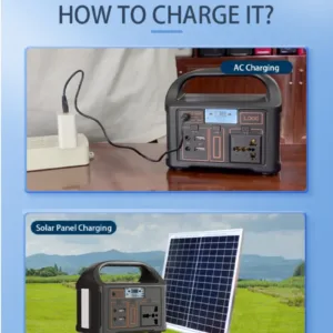 100W Portable Power Station, 76.8Wh LiFePO4 Battery with AC/DC/USB Output, Solar Charging for Camping Emergency Home Backup — image 12