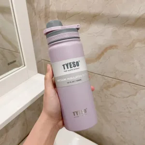 Tyeso 530/750ML Thermos Bottle Stainless Steel Vacuum Flask Travel Cup Insulated Water Bottle Sport Thermal Mug Hot Cold Mug — image 10