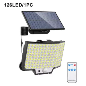 348LED Solar Lamp Outdoor Security Light with Motion Sensor Waterproof 126/328LED Powerful Spotlight Solar for Garden Garage — image 12