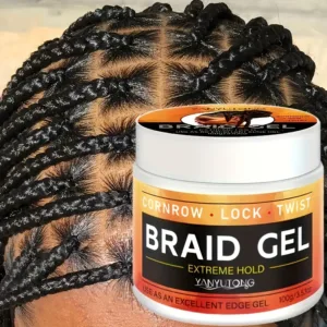 Styling Braiding Gel Wax Carbomer Long Lasting Strong Hold Pomade Anti-Frizz Smooth Hair Finishing Shaping Hair Edge Control — image 6