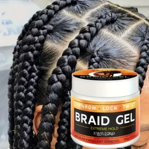 Styling Braiding Gel Wax Carbomer Long Lasting Strong Hold Pomade Anti-Frizz Smooth Hair Finishing Shaping Hair Edge Control — image 5