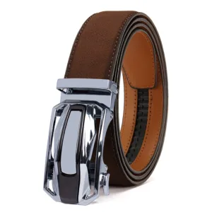 Men Leather Belt Automatic Buckle High Quality Male Leather Strap Luxury Jeans for Men Men Accessori — image 11