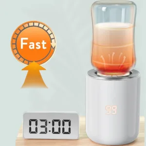 BornBL N1S Portable Baby Bottle Warmer, Fast Heating Travel Milk Warmer, 8800mAh Breastmilk Warmer On The Go with 3 Adapters — image 5