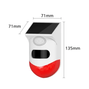 Outdoor Solar PIR Infrared Alarm Smart WiFi Siren Waterproof Wireless 433MHz Burglar Strobe Sensor Multiple Versions Available — image 6