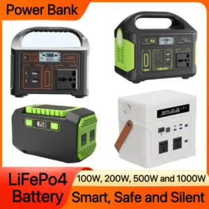 500W Portable Power Station, High Capacity 460.8Wh Solar Generator with Multiple Outputs, Quiet Fan for Camping Backup