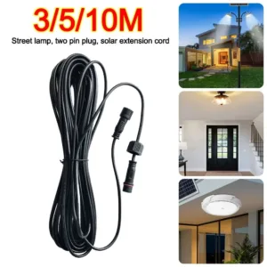 2 Pin Plug Solar Cable Extension 3M/5M/10M Waterproof Power Connection Wire Street Light Extension Cord — image 4