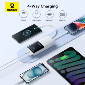 Baseus Power Bank 20000mAh PD 22.5W Fast Charging Phone External Battery Powerbank Charger for Xiaomi Poco iPhone Samsung iPad — image 6