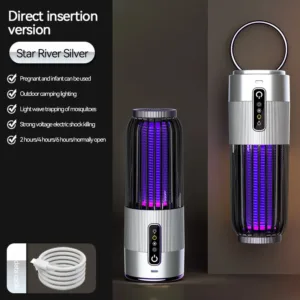 Electric Mosquito Killer Lamp Insect Fly Trap Camping Outdoor Light USB Solar Charging Mosquito Killer Insect Repellent 2025 — image 8