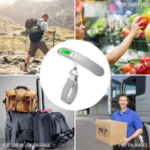 LCD Digital Luggage Scale 50kg X 10g Portable Electronic Scale Weight Balance Suitcase Travel Bag Hanging Steelyard Hook Scale — image 6