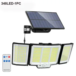 348LED Solar Lamp Outdoor Security Light with Motion Sensor Waterproof 126/328LED Powerful Spotlight Solar for Garden Garage — image 14