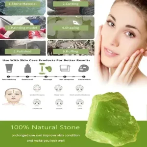 Natural Jade Roller Face Gua Sha, Natural Stone, Body Neck Massager, Acupoint, Eye Care Spa Massage Tools Massage Visage Lifting — image 6