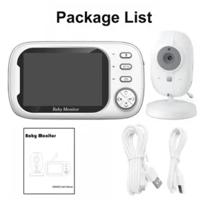 Cdycam New 3.5 inch Wireless Video Baby Monitor Night Vision Temperature Monitoring 2 Way Audio Talk Baby Nanny Security Camera — image 2