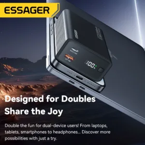 Essager Power Bank 20000mAh Portable PD 65W Fast Charging Mobile Phone External Battery Powerbank For IPhone17 16 15 Laptop Mac — image 2