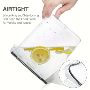 24Pcs Food Storage Containers 12 Boxes 12 Lids Airtight Pantry Organizer Kitchen Accessories Gadgets Tools Home Flour Sugar — image 11