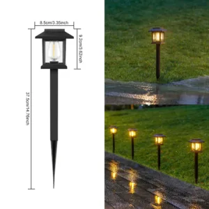 Outdoor Solar LED Ground Stake Light Lawn Lamp for Garden Villa Courtyard Park Landscape Yard Atmosphere Lighting — image 6
