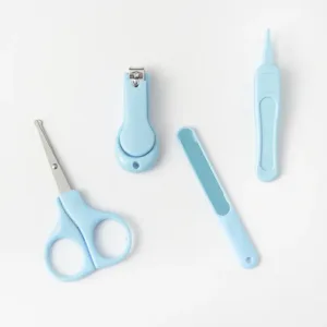 4pcs/set Baby Nail Clipper Set Children Kids Nail Cutter Scissors Files Small Nail Trimmer Baby Nails Care Tools Baby Care Items — image 2