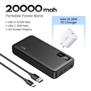 UGREEN 20000mAh PD 20W Power Bank Fast Charge Portable PowerBank for iPhone 17 16 15 Pro Max Xiaomi Phone External Battery 30W — image 10