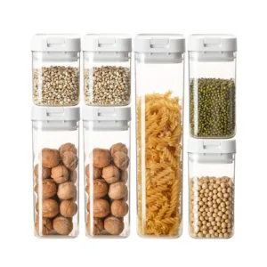 Pasta Storage Box Transparent Plastic Grain Seal Tank Spaghetti Storage Container Moisture-Proof Snack Jar Kitchen Food Tank — image 2