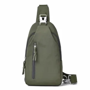 Hot Models Of Men And Women With The Same Models Of Casual Cross-body Bag, Large-capacity Nylon Chest Bag, Commuting, Travel — image 11