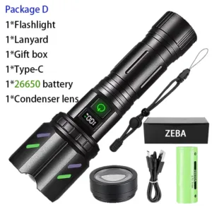 Ultra Powerful Windproof Fire Starting Flashlight Rechargeable High Power Torch Focused Light Source Can Light A Flame Lantern — image 8
