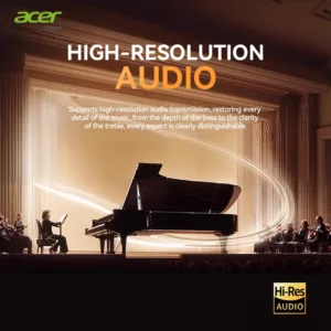 Acer Genuine Wireless Bluetooth Earphones, Semi-In-Ear Type, Latest 6.0 Chip with Stable Transmission, Coil Speaker for Directional Sound Transmission, High-Resolution Audio for Cl — image 5