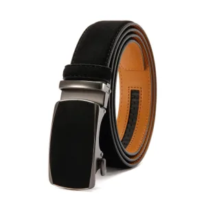 Men Leather Belt Automatic Buckle High Quality Male Leather Strap Luxury Jeans for Men Men Accessori — image 20