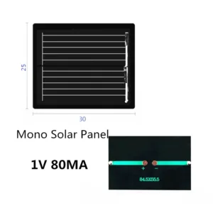 1PC 1V 1.5V 2V 2.5V 3V 3.5V Mono/poly Solar Panel 50mA 80mA 100mA 130mA 150mA 300mA Mini Round/Square DIY Solar Charger — image 25