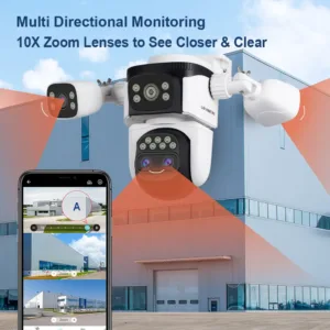LS VISION 20MP Three Screens WiFi Security Camera Outdoor 10X Optical Zoom Four Lens Human Auto Tracking Waterproof CCTV Cameras — image 3