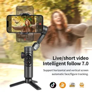 Axis Gimbal Stabilizer for Smartphone Foldable Handheld Phone Video Record Vlog Anti-Shake Stabilizer PTZ for iPhone Android — image 5