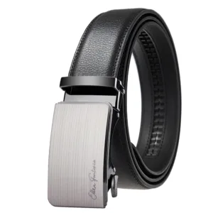 Fashion Designer Belt for Men High Quality Genuine Leather Men Belt Alloy Buckle Automatic Belt Business Belt Men — image 3